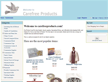 Tablet Screenshot of carefreeproducts.com